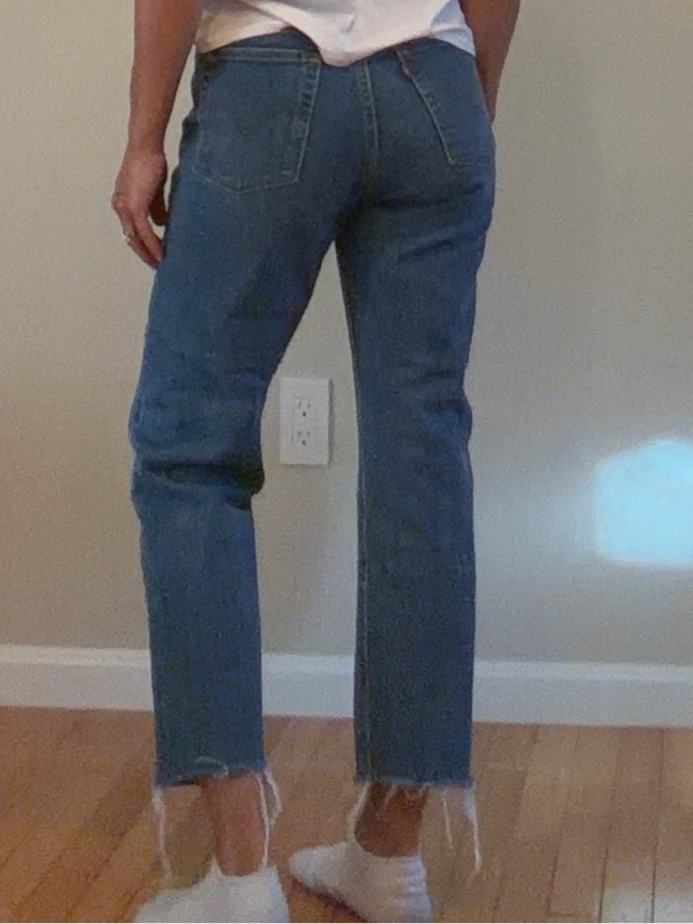 Levi's Medium Blue Straight Leg Jeans